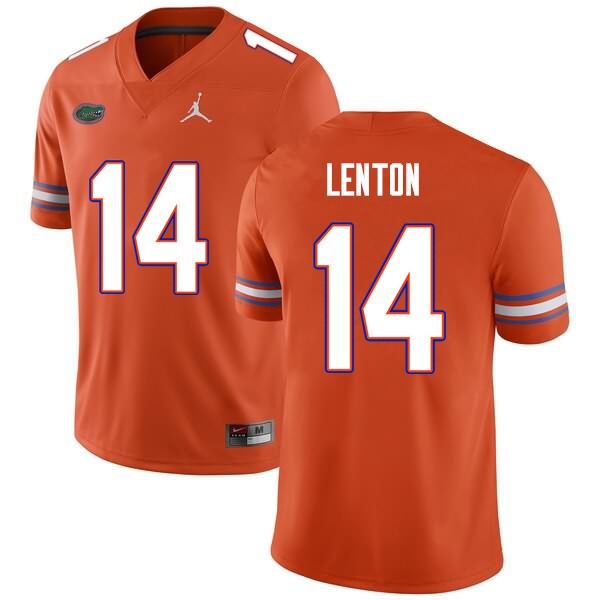 Men's NCAA Florida Gators Quincy Lenton #14 Stitched Authentic Nike Orange College Football Jersey GNN6865WM